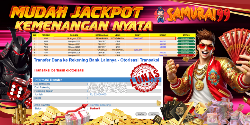 KEMENANGAN BESAR SWEET BONANZA 1000 SAMURAI99	